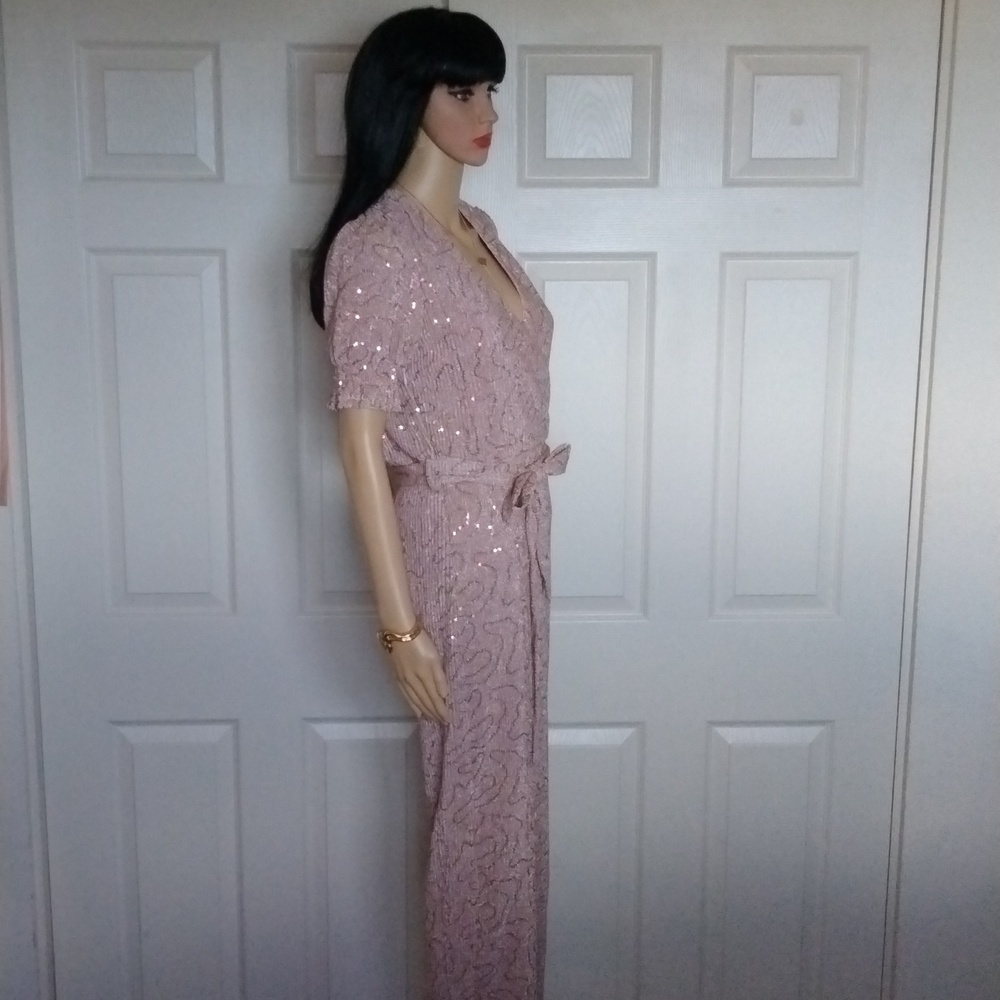 Spring +Mercer Sequined Jumpsuit. - Picture 2 of 9